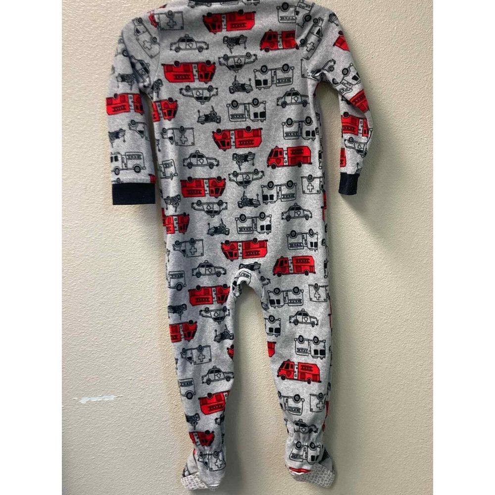 Carters 4t/4a Gray Firetruck Police Ambulance Footedâ Pajamas Sleepwear Kids